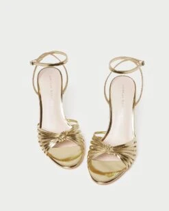 Loeffler Randall Ada Gold Knot Heeled Sandal 9 Loeffler Randall Ada Gold Knot Heeled Sandal -Loeffler Randall ADA ML GOLD 3 1