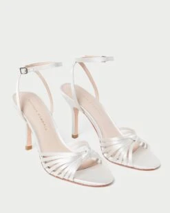 Loeffler Randall Ada Cream Knot Heeled Sandal 10 Loeffler Randall Ada Cream Knot Heeled Sandal -Loeffler Randall ADA SATN CREAM 4