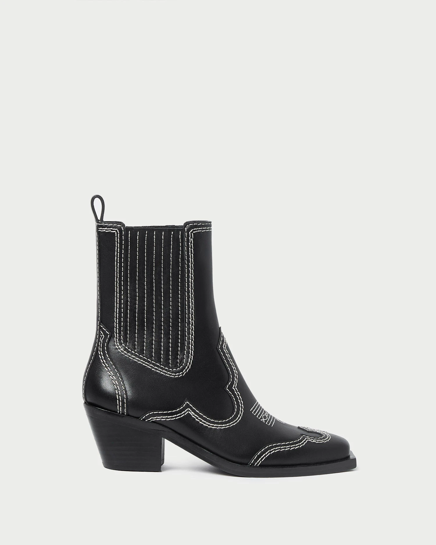 Loeffler Randall Agnes Black/Cream Western Boot 4 Loeffler Randall Agnes Black/Cream Western Boot - Image 2