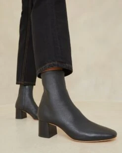 Loeffler Randall Alec Black Mid-Heel Stretch Bootie 11 Loeffler Randall Alec Black Mid-Heel Stretch Bootie -Loeffler Randall ALEC STNA BLACK 5