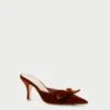 Loeffler Randall Amyra Sienna Bow Kitten Mule 2 Loeffler Randall Amyra Sienna Bow Kitten Mule -Loeffler Randall AMYRA VL SIENA 1