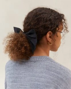 Loeffler Randall Andreas Black Pleated Bow Clip 7 Loeffler Randall Andreas Black Pleated Bow Clip -Loeffler Randall ANDREAS MO BLACK 011copy