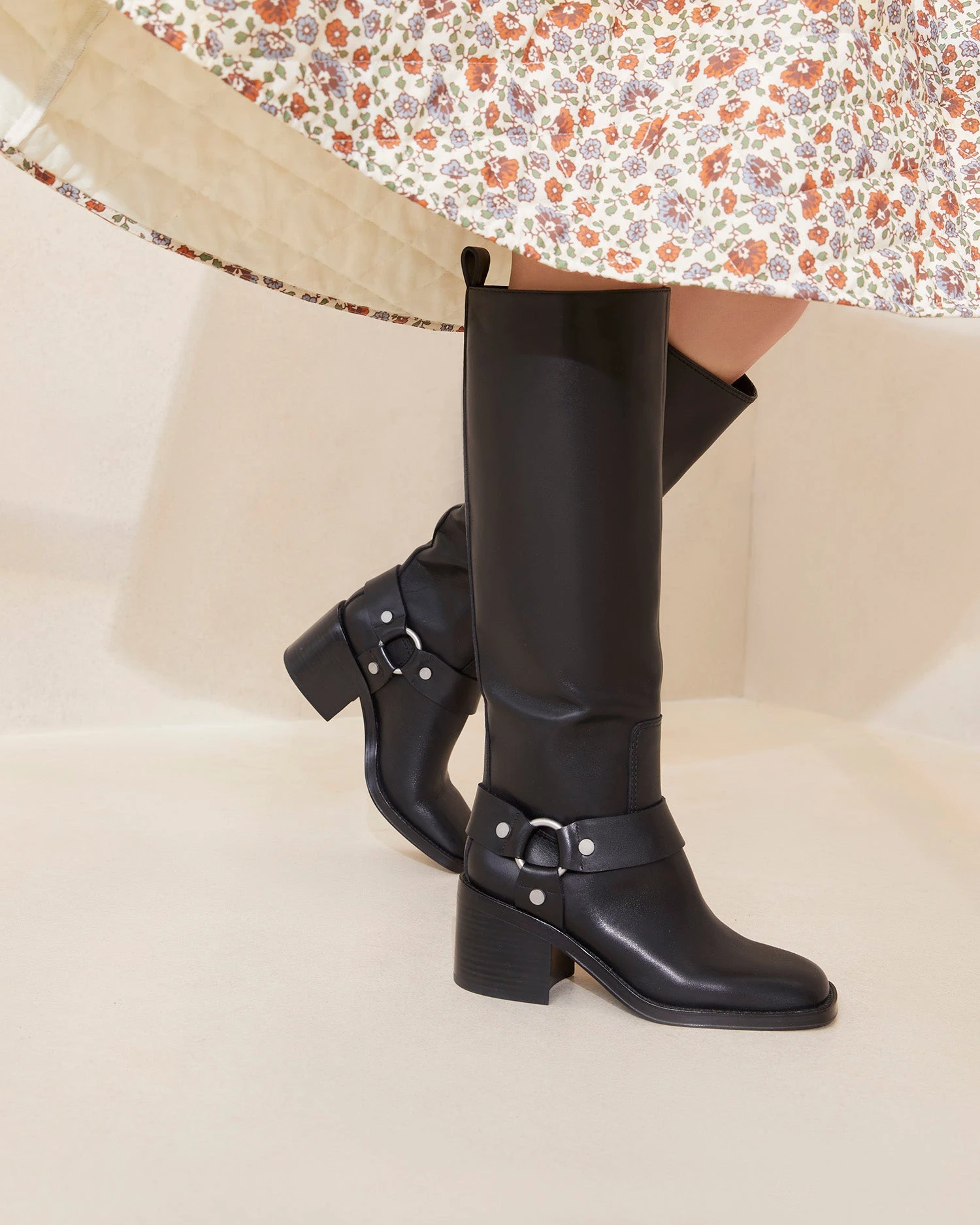 Loeffler Randall Audrey Black Tall Engineer Boot 7 Loeffler Randall Audrey Black Tall Engineer Boot - Image 5