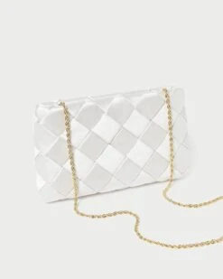 Loeffler Randall Auzeen Cream Mini Woven Clutch 10 Loeffler Randall Auzeen Cream Mini Woven Clutch -Loeffler Randall AUZEEN WSAT CREAM 4