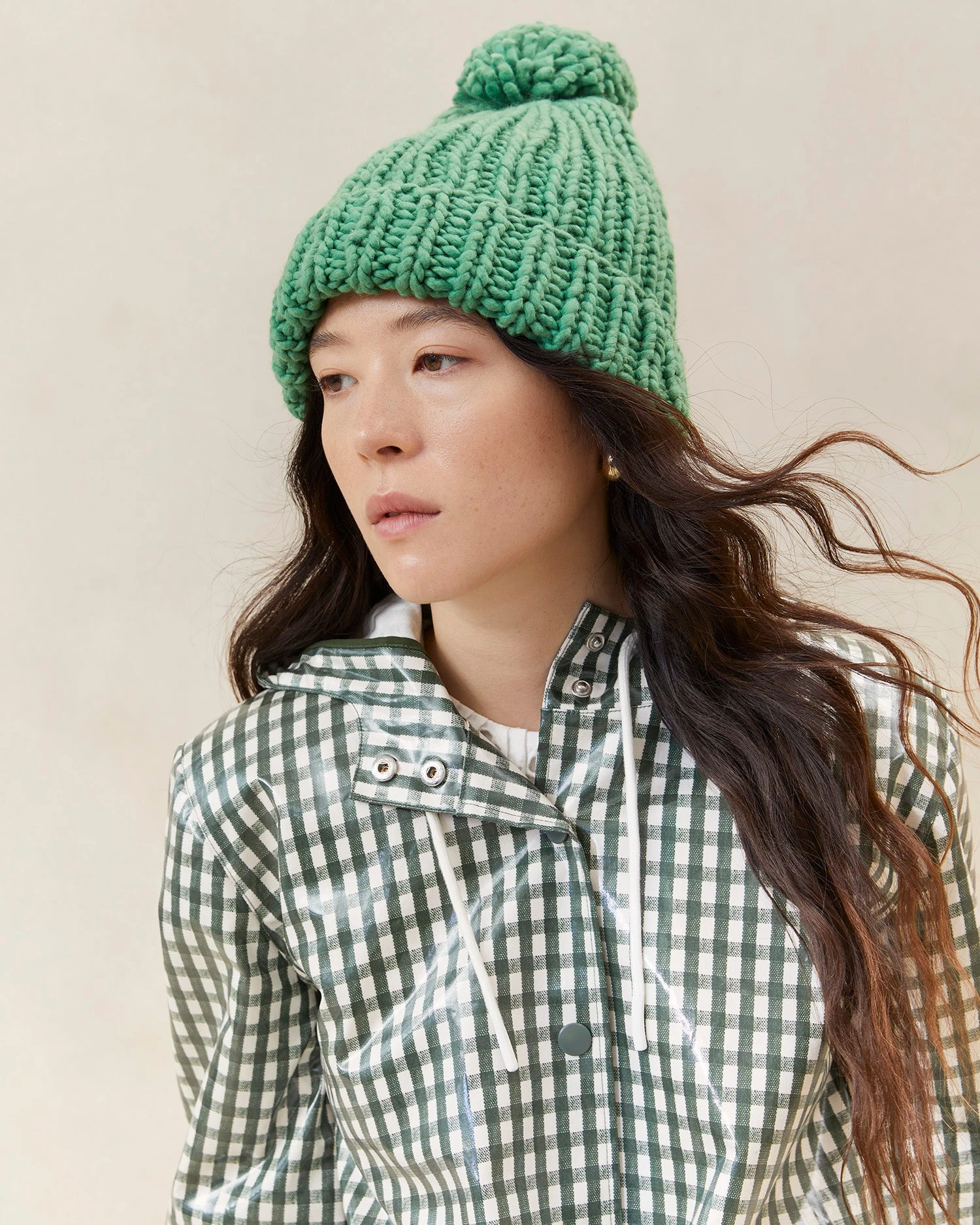 Loeffler Randall Ava Fern Knit Pompom Hat 5 Loeffler Randall Ava Fern Knit Pompom Hat - Image 3