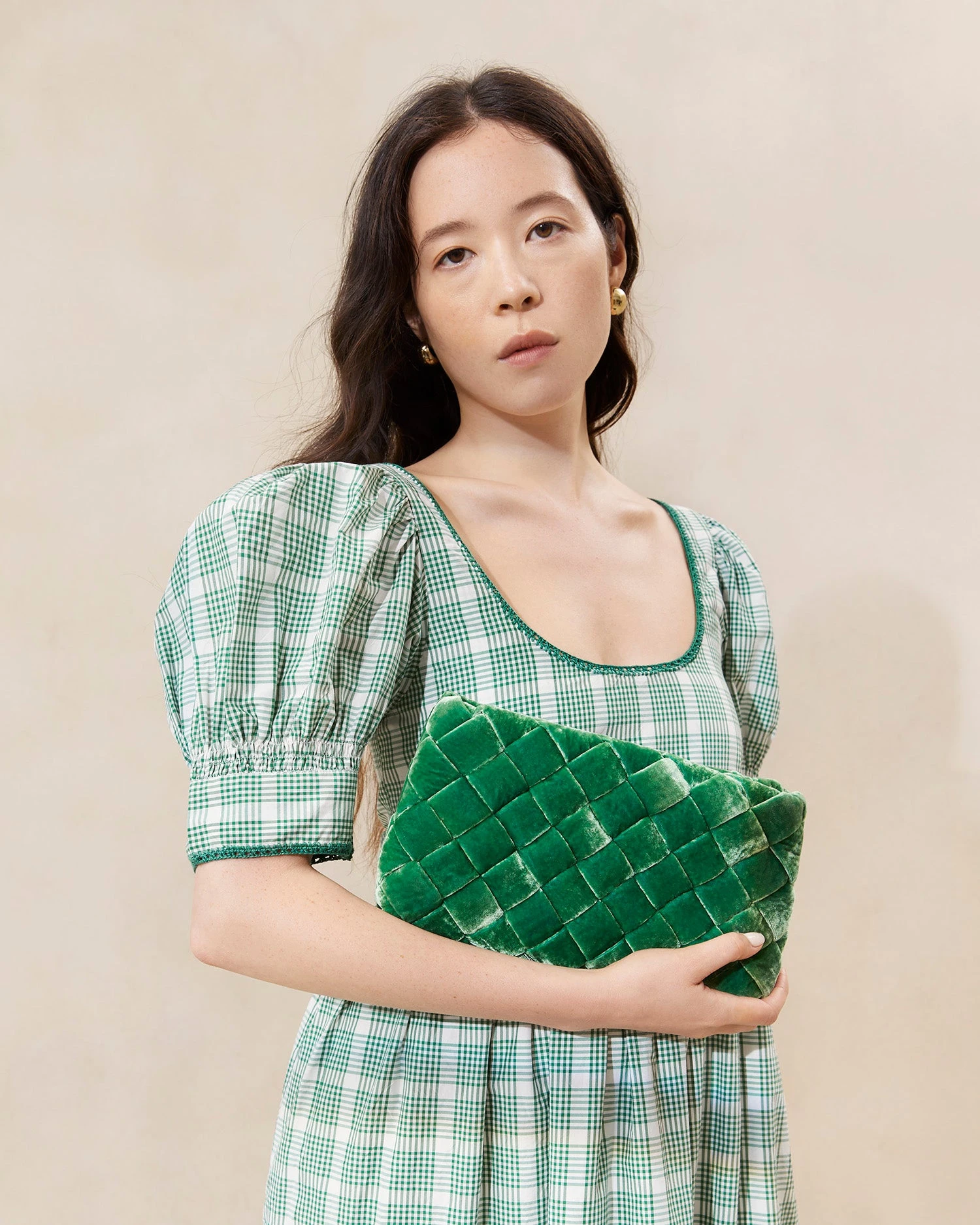 Loeffler Randall Aviva Cyprus Woven Puff Clutch 7 Loeffler Randall Aviva Cyprus Woven Puff Clutch - Image 5