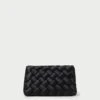 Loeffler Randall Aviva Black Woven Puff Clutch 1 Loeffler Randall Aviva Black Woven Puff Clutch -Loeffler Randall AVIVA WSAT BLACK 1