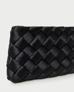 Loeffler Randall Aviva Black Woven Puff Clutch 9 Loeffler Randall Aviva Black Woven Puff Clutch -Loeffler Randall AVIVA WSAT BLACK 3