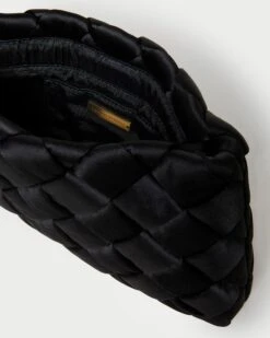 Loeffler Randall Aviva Black Woven Puff Clutch 10 Loeffler Randall Aviva Black Woven Puff Clutch -Loeffler Randall AVIVA WSAT BLACK 4