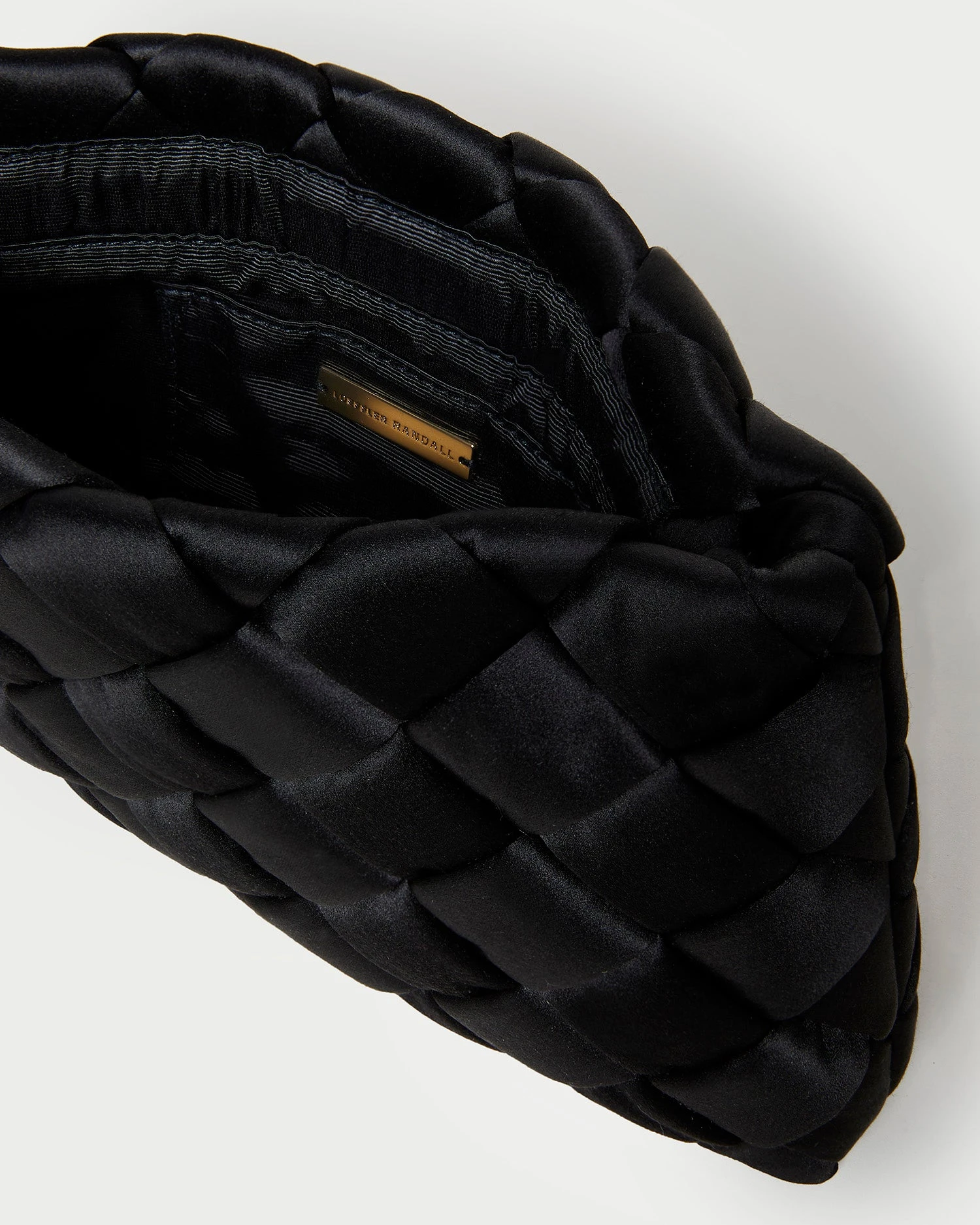 Loeffler Randall Aviva Black Woven Puff Clutch 6 Loeffler Randall Aviva Black Woven Puff Clutch - Image 4