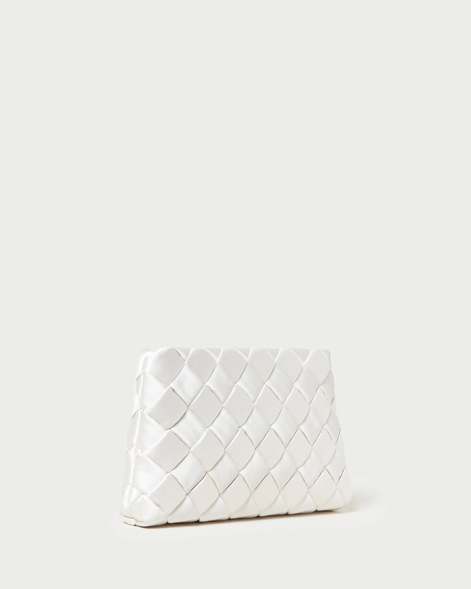 Loeffler Randall Aviva Cream Woven Puff Clutch 4 Loeffler Randall Aviva Cream Woven Puff Clutch - Image 2