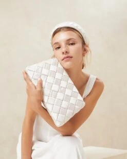 Loeffler Randall Aviva Cream Woven Puff Clutch 11 Loeffler Randall Aviva Cream Woven Puff Clutch -Loeffler Randall AVIVA WSAT CREAM 5