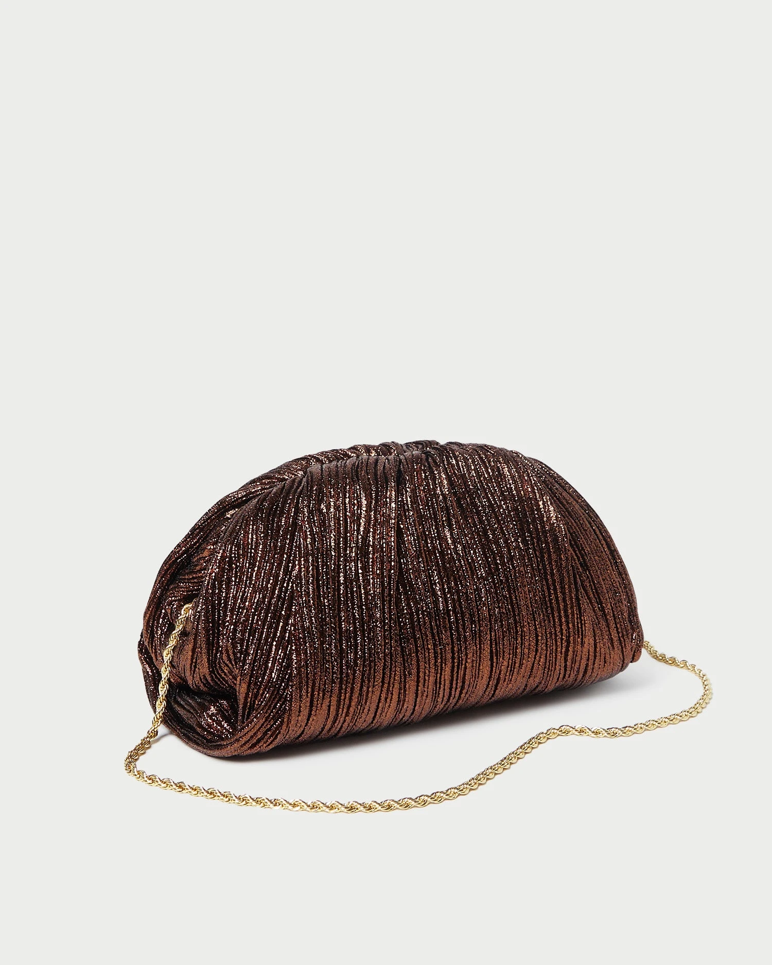 Loeffler Randall Bailey Mocha Pleated Dome Clutch 5 Loeffler Randall Bailey Mocha Pleated Dome Clutch - Image 3