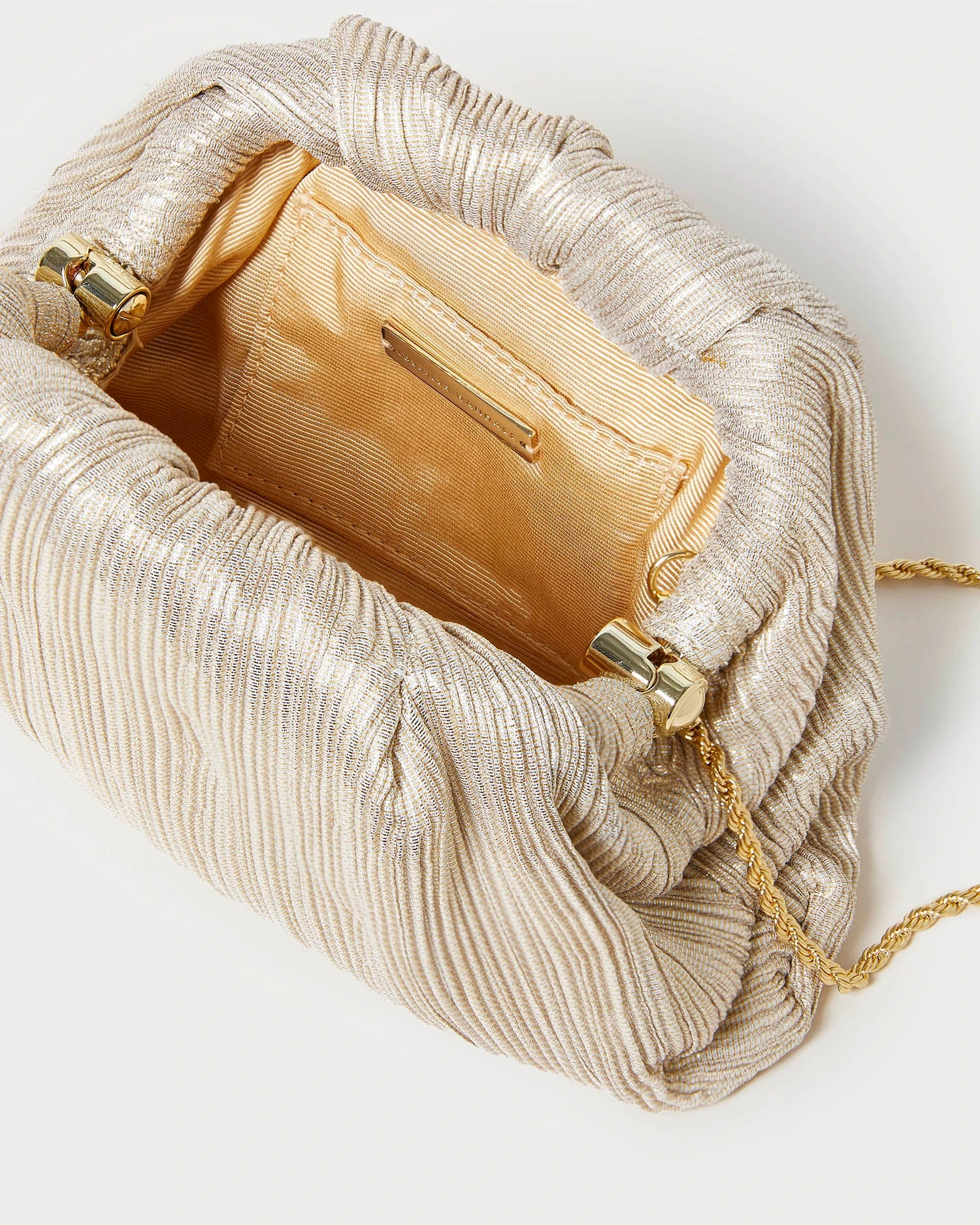 Loeffler Randall Bailey Platinum Pleated Dome Clutch 6 Loeffler Randall Bailey Platinum Pleated Dome Clutch - Image 4