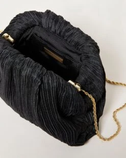 Loeffler Randall Bailey Black Pleated Dome Clutch 10 Loeffler Randall Bailey Black Pleated Dome Clutch -Loeffler Randall BAILEY PLFA BLACK 4