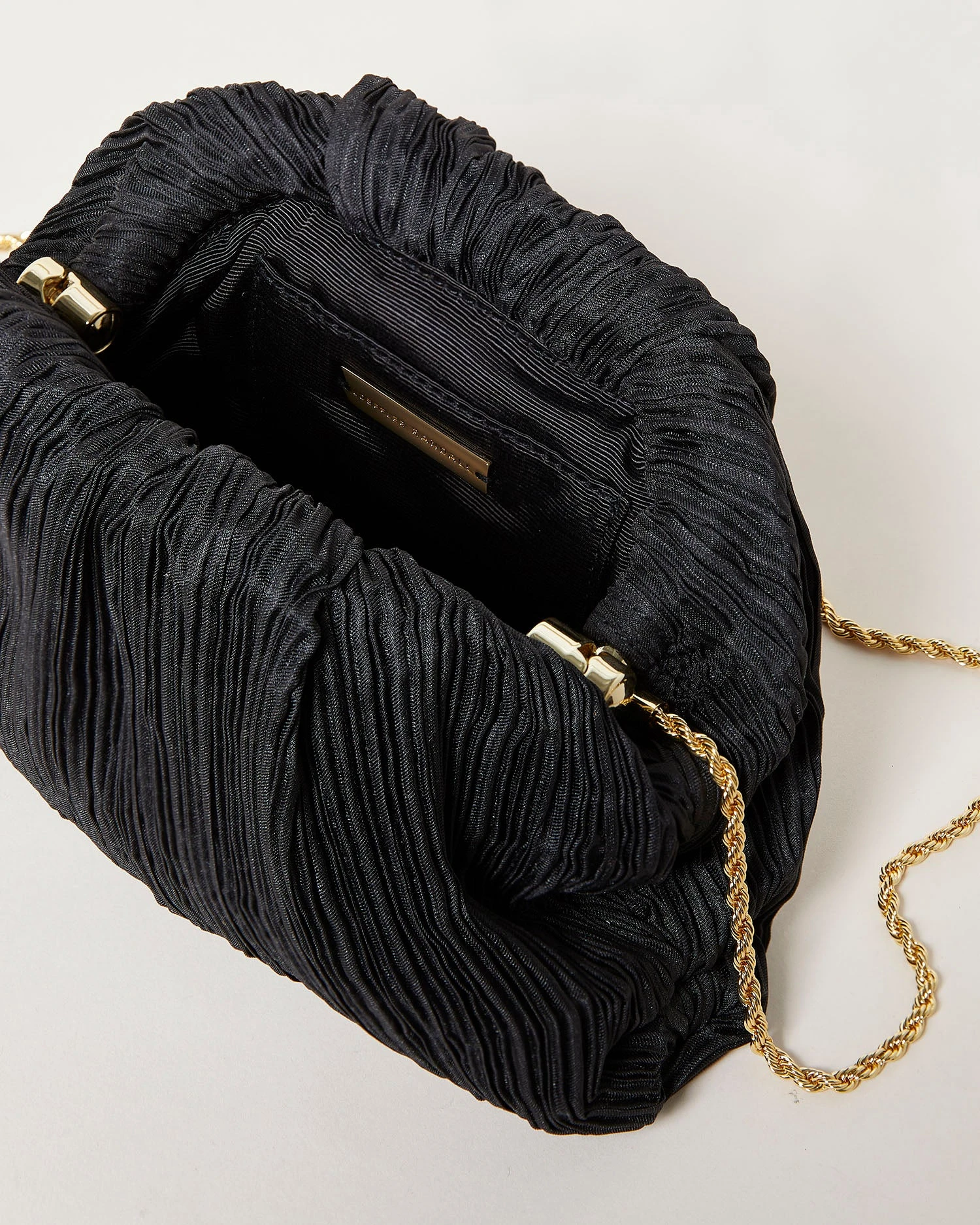 Loeffler Randall Bailey Black Pleated Dome Clutch 6 Loeffler Randall Bailey Black Pleated Dome Clutch - Image 4