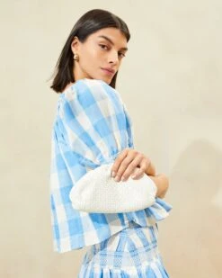 Loeffler Randall Bailey White Raffia Dome Clutch 11 Loeffler Randall Bailey White Raffia Dome Clutch -Loeffler Randall BAILEY R WHITE 019copy