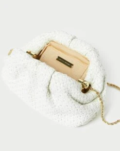 Loeffler Randall Bailey White Raffia Dome Clutch 9 Loeffler Randall Bailey White Raffia Dome Clutch -Loeffler Randall BAILEY R WHITE 3