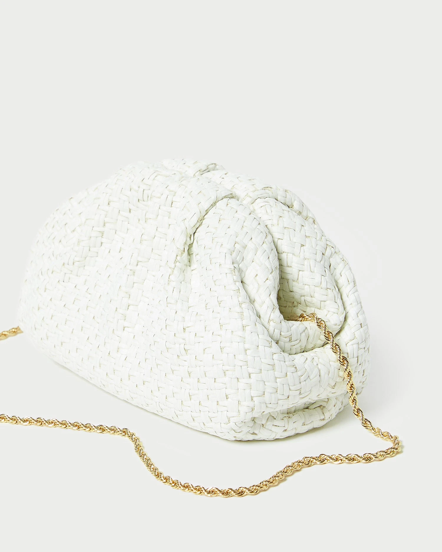 Loeffler Randall Bailey White Raffia Dome Clutch 6 Loeffler Randall Bailey White Raffia Dome Clutch - Image 4