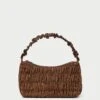Loeffler Randall Barry Chocolate Gathered Shoulder Bag 2 Loeffler Randall Barry Chocolate Gathered Shoulder Bag -Loeffler Randall BARRY MO CHOCO 1