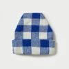 Loeffler Randall Bartlet Blue Checker Knit Beanie 2 Loeffler Randall Bartlet Blue Checker Knit Beanie -Loeffler Randall BARTLET WO BLCRP 1