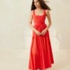 Loeffler Randall Bea Poppy Pleated Dress 2 Loeffler Randall Bea Poppy Pleated Dress -Loeffler Randall BEA POPY 048copy