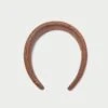 Loeffler Randall Bellamy Chocolate Moiré Headband 2 Loeffler Randall Bellamy Chocolate Moiré Headband -Loeffler Randall BELLAMY MO CHOCO 1