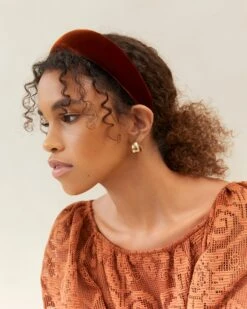 Loeffler Randall Bellamy Sienna Velvet Headband 7 Loeffler Randall Bellamy Sienna Velvet Headband -Loeffler Randall BELLAMY VL SIENA 008copy