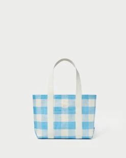 Loeffler Randall Bennett Blue Gingham Medium Tote