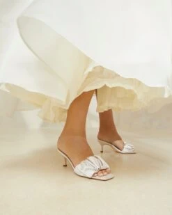 Loeffler Randall Bianca Cream Kitten Heel Mule 11 Loeffler Randall Bianca Cream Kitten Heel Mule -Loeffler Randall BIANCA SATN CREAM 5