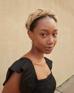 Loeffler Randall Bijou Gold Diamanté Braided Headband 7 Loeffler Randall Bijou Gold Diamanté Braided Headband -Loeffler Randall BIJOU HFFA GOLD 3