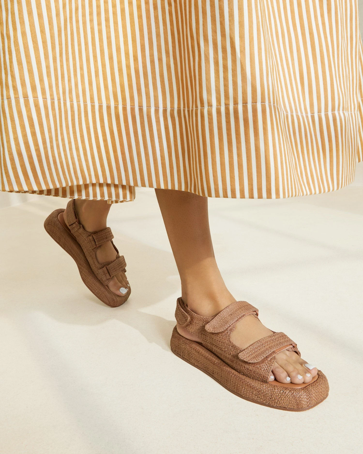 Loeffler Randall Blaise Brown Raffia Platform Sandal 7 Loeffler Randall Blaise Brown Raffia Platform Sandal - Image 5