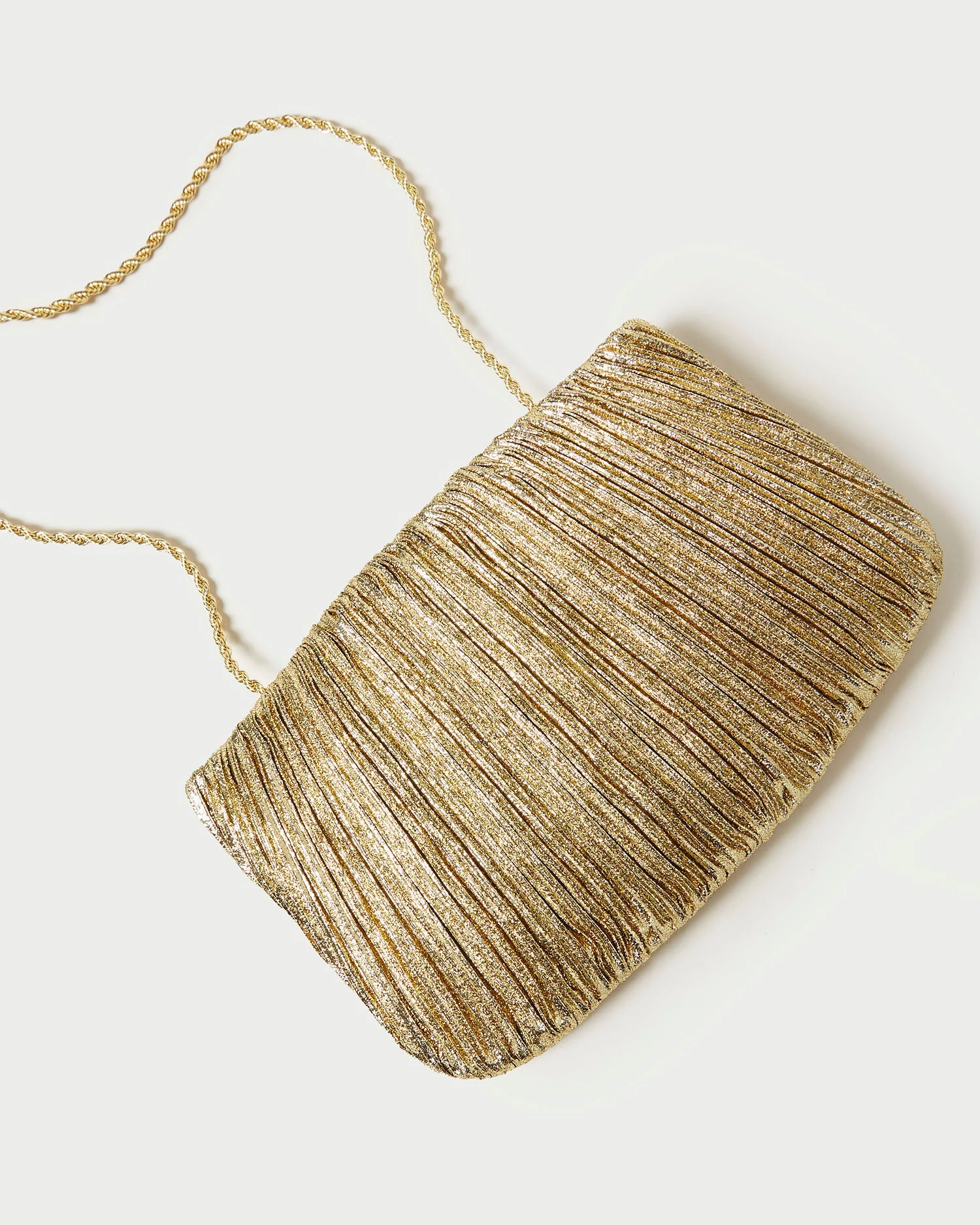 Loeffler Randall Brit Oro Flat Pleated Clutch 5 Loeffler Randall Brit Oro Flat Pleated Clutch - Image 3