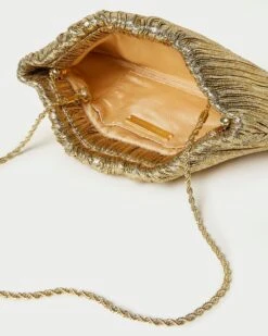 Loeffler Randall Brit Oro Flat Pleated Clutch 10 Loeffler Randall Brit Oro Flat Pleated Clutch -Loeffler Randall BRIT PLA ORO 4
