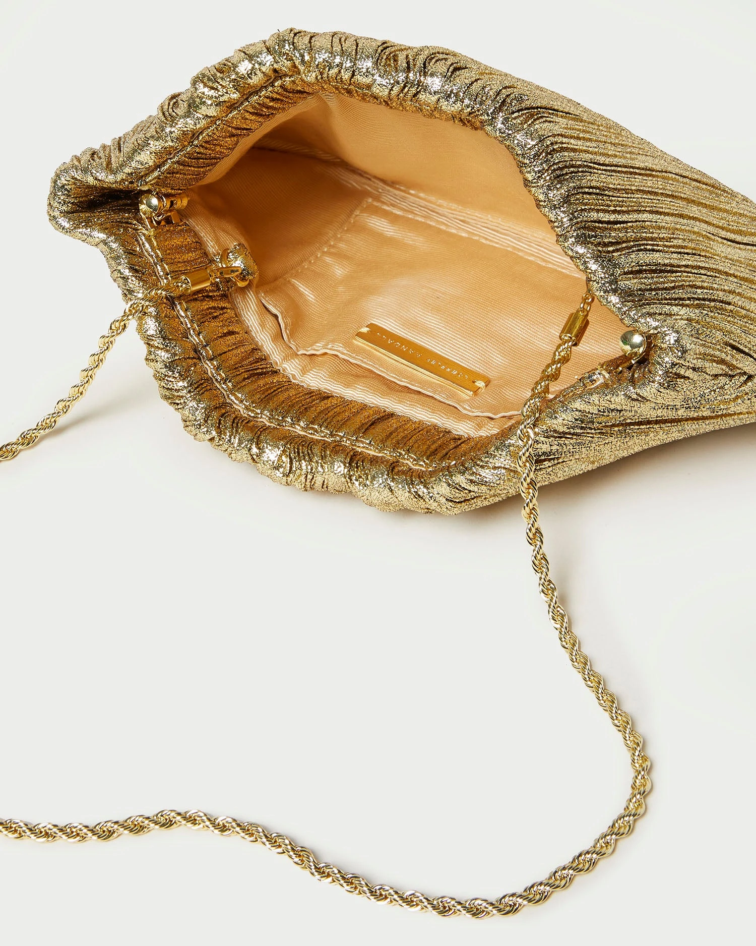 Loeffler Randall Brit Oro Flat Pleated Clutch 6 Loeffler Randall Brit Oro Flat Pleated Clutch - Image 4