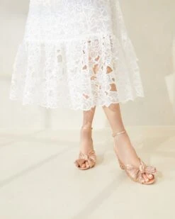 Loeffler Randall Camellia Dune Pleated Bow Heel -Loeffler Randall CAMELLIA PLA DUNE 1737