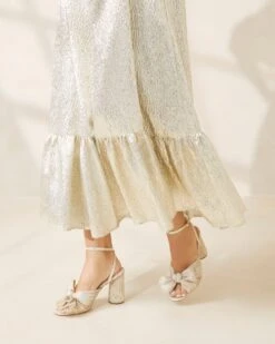 Loeffler Randall Camellia Platinum Pleated Bow Heel 7 Loeffler Randall Camellia Platinum Pleated Bow Heel -Loeffler Randall CAMELLIA PLA PLATNM 5 c3904098 3cdf 4a80 9be9 6ea731cdc5ef