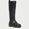 Loeffler Randall Carlee Black Tall Lug Boot 1 Loeffler Randall Carlee Black Tall Lug Boot -Loeffler Randall CARLEE SC BLACK 1