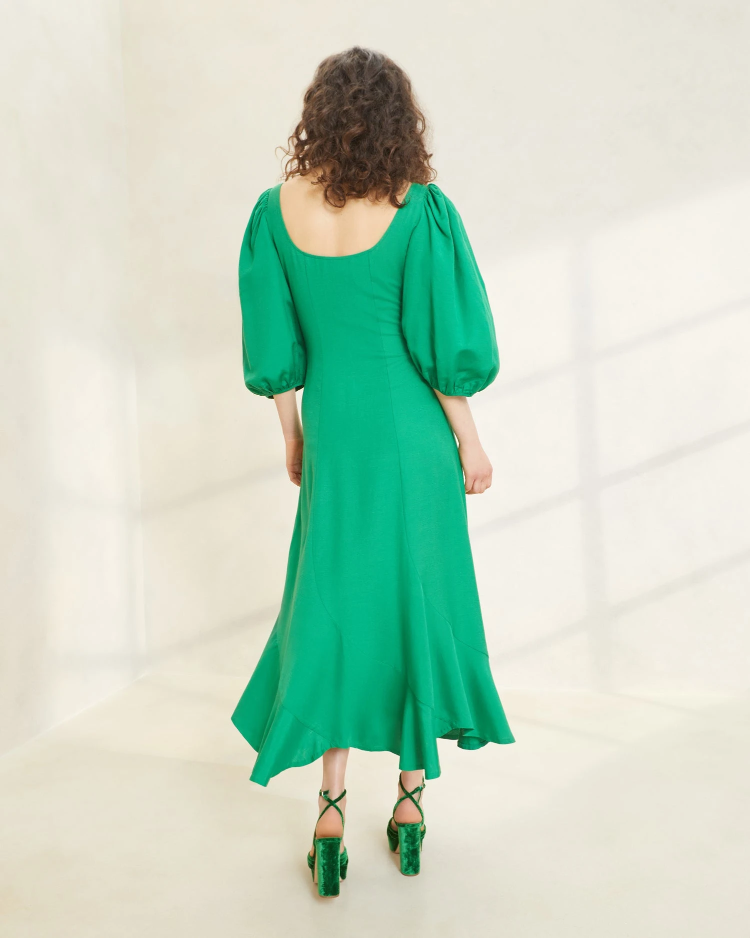 Loeffler Randall Carmina Emerald Curve Dress 5 Loeffler Randall Carmina Emerald Curve Dress - Image 3