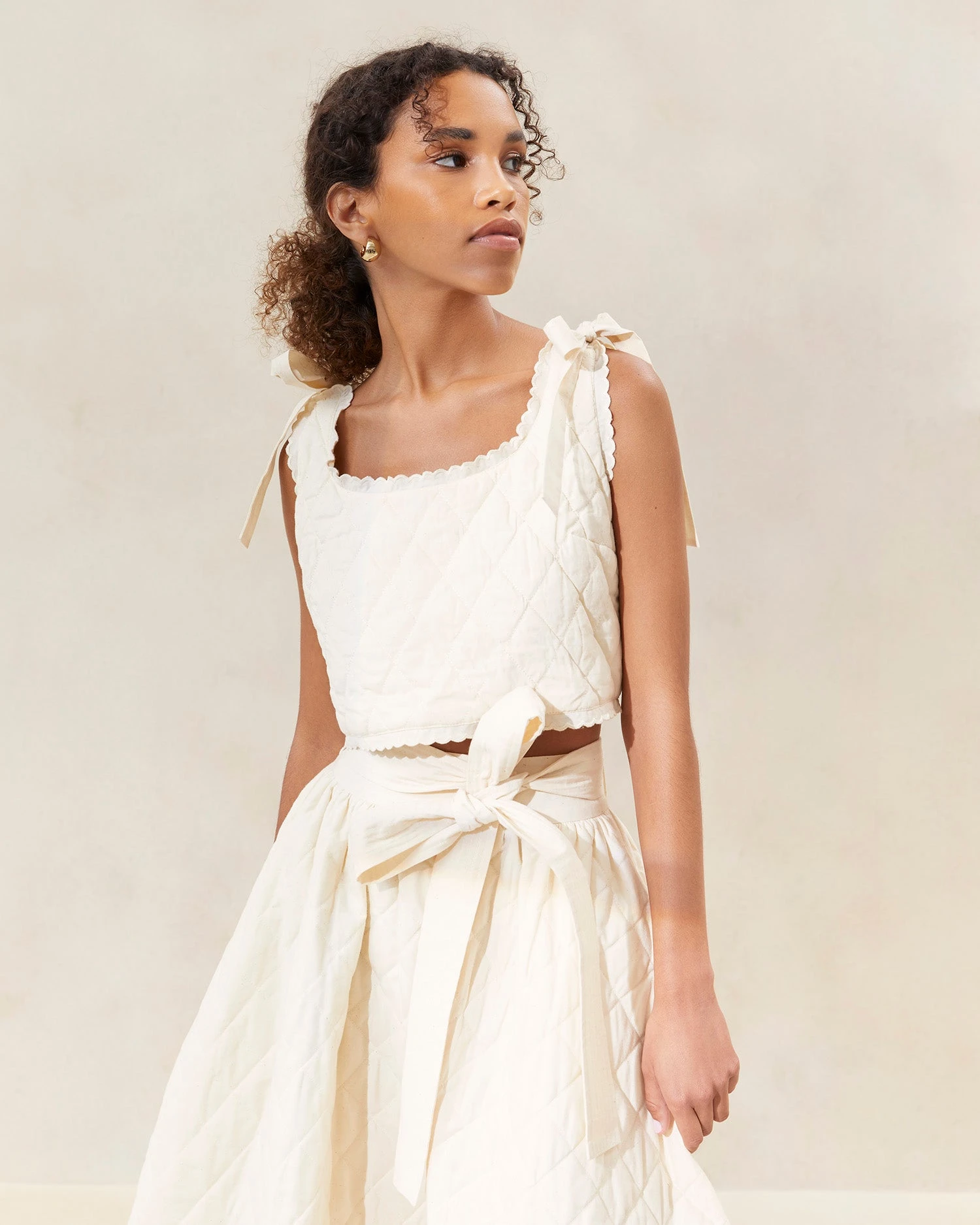 Loeffler Randall Cece Natural Quilted Top 3 Loeffler Randall Cece Natural Quilted Top