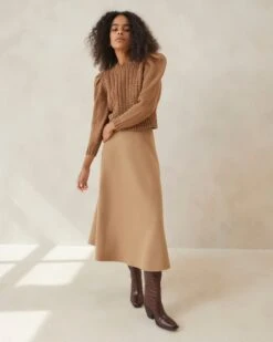 Loeffler Randall Charissa Camel Circle Skirt 7 Loeffler Randall Charissa Camel Circle Skirt -Loeffler Randall CHARISSA WO CAMEL 3