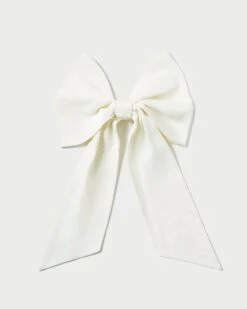 Loeffler Randall Cherie Cream Oversized Hair Bow