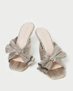 Loeffler Randall Claudia Champagne Pleated Bow Mule 9 Loeffler Randall Claudia Champagne Pleated Bow Mule -Loeffler Randall CLAUDIA PLA CHAMP 3 9360dc13 99b4 41f9 b127 6895e93ccf5b