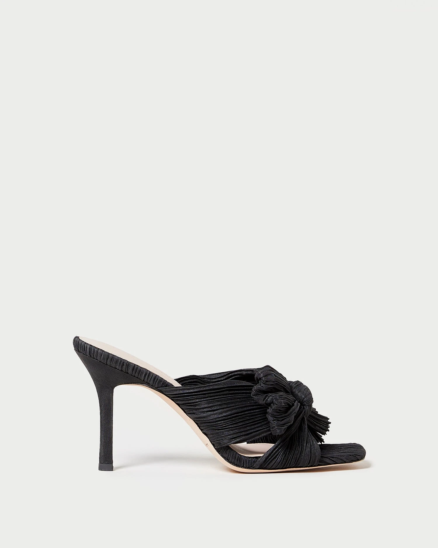 Loeffler Randall Claudia Black Pleated Bow Mule 4 Loeffler Randall Claudia Black Pleated Bow Mule - Image 2