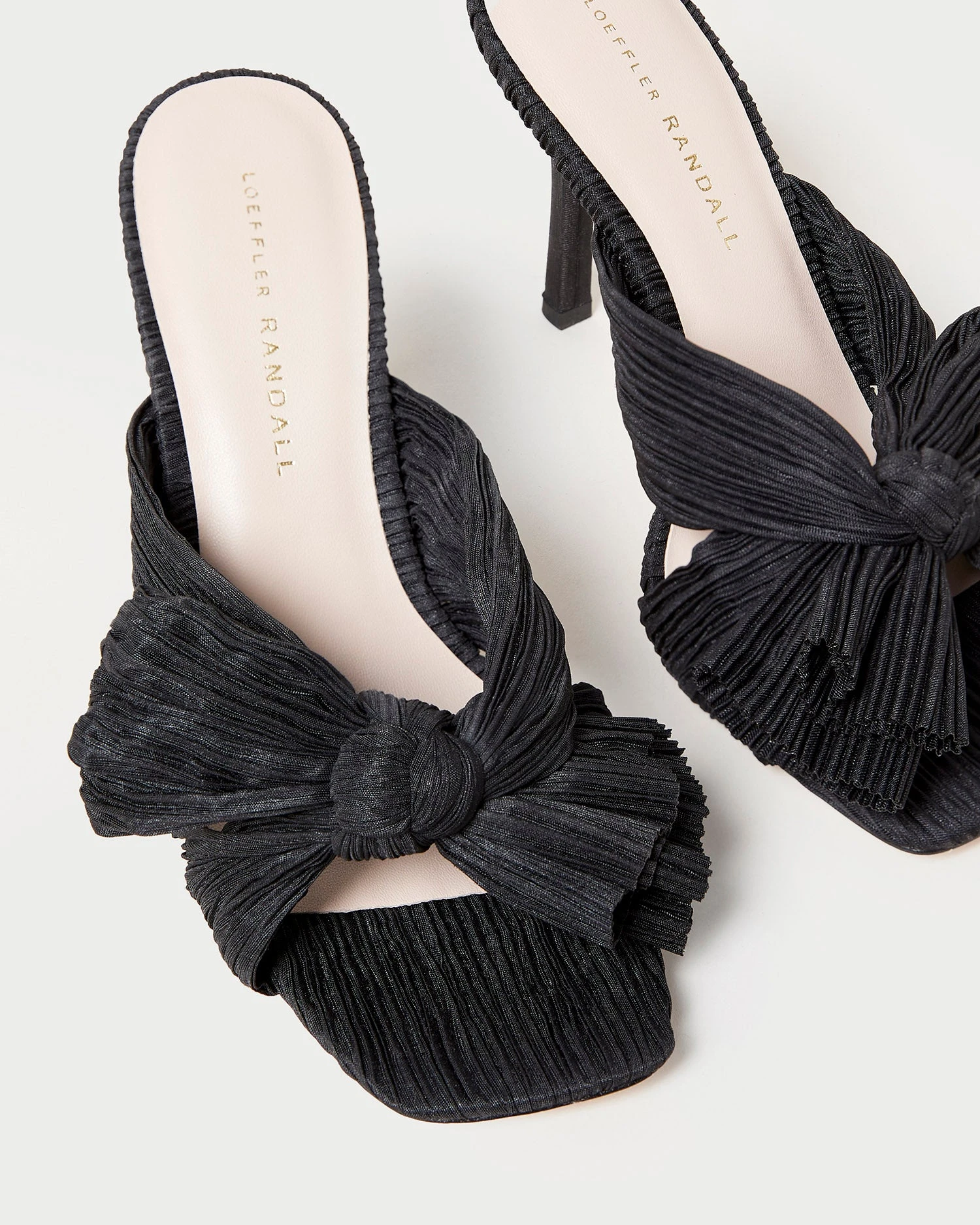 Loeffler Randall Claudia Black Pleated Bow Mule 5 Loeffler Randall Claudia Black Pleated Bow Mule - Image 3