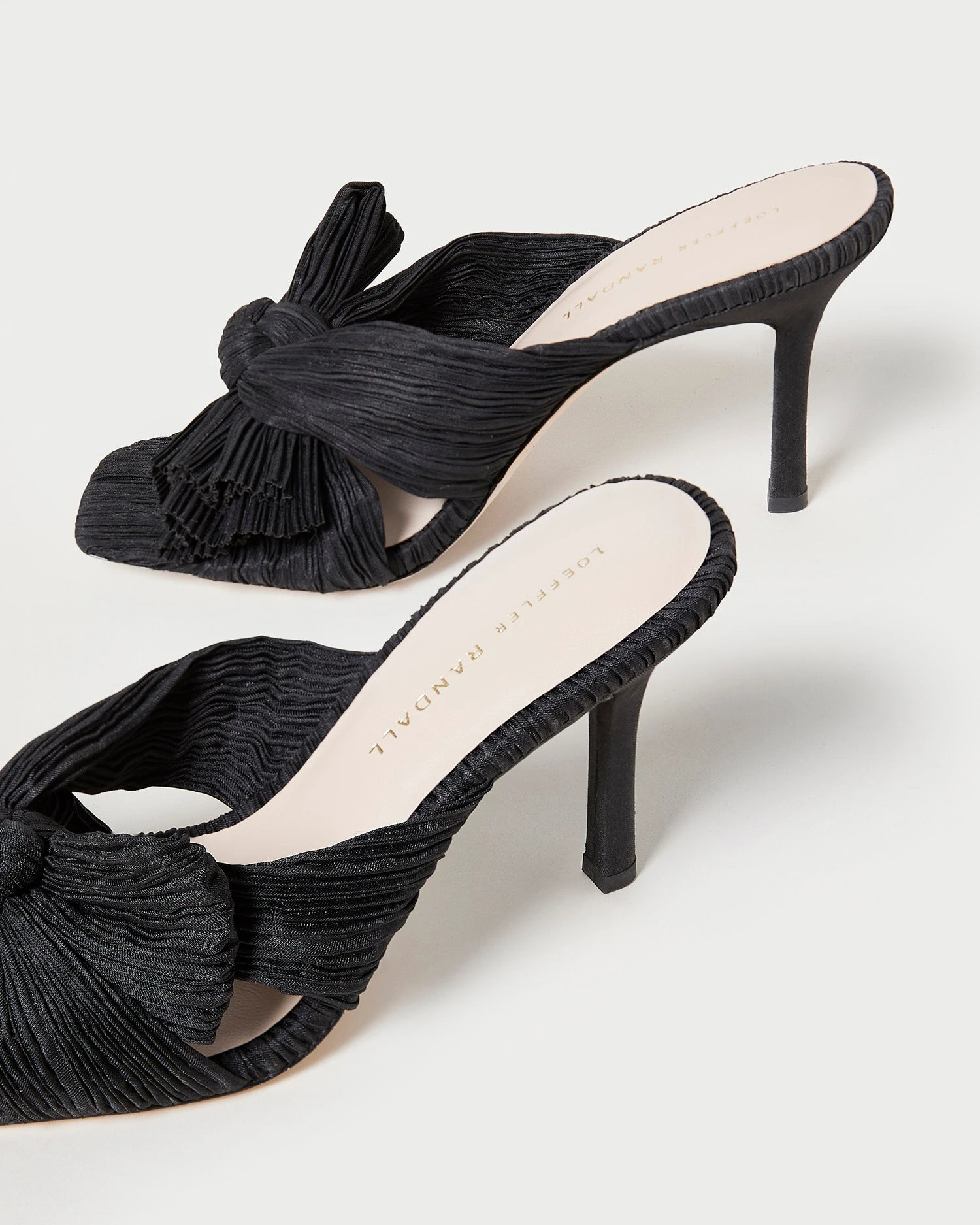 Loeffler Randall Claudia Black Pleated Bow Mule 6 Loeffler Randall Claudia Black Pleated Bow Mule - Image 4