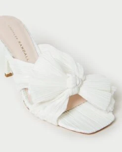 Loeffler Randall Claudia Pearl Pleated Bow Mule 9 Loeffler Randall Claudia Pearl Pleated Bow Mule -Loeffler Randall CLAUDIA PLFV PEARL 3