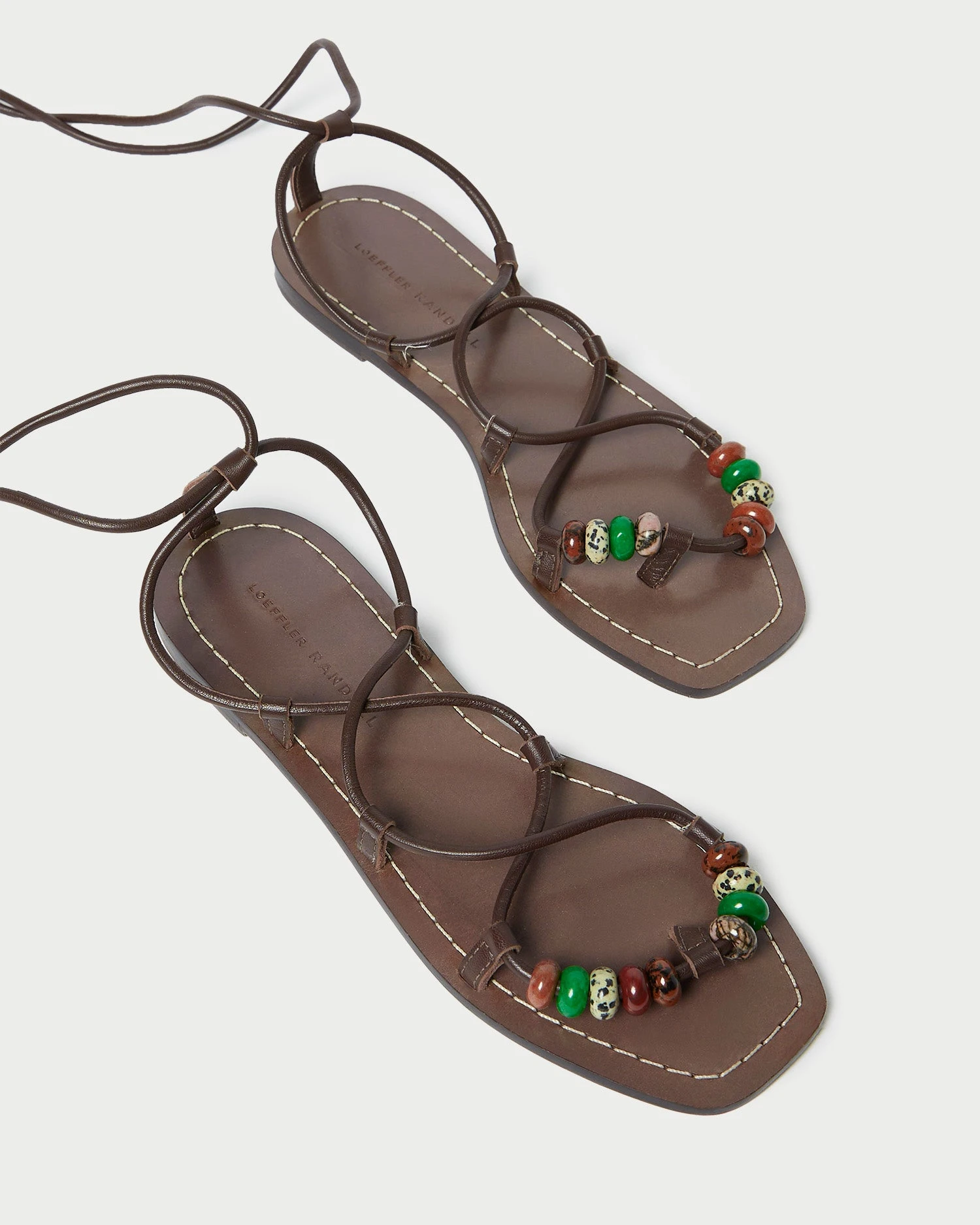 Loeffler Randall Colleen Chocolate Knot Lace-Up Sandal 6 Loeffler Randall Colleen Chocolate Knot Lace-Up Sandal - Image 4