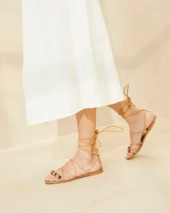 Loeffler Randall Colleen Honey Knot Lace-Up Sandal -Loeffler Randall COLLEEN NB HONEY 025copy