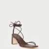 Loeffler Randall Cosette Chocolate Ankle Wrap Heel 1 Loeffler Randall Cosette Chocolate Ankle Wrap Heel -Loeffler Randall COSETTE N CHOCO 1 1